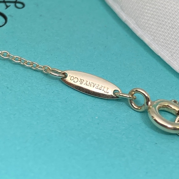 Tiffany & Co. Elsa Peretti Diamond by the Yard Necklace .05 ct, 16″,  MSRP $625 - Picture 7 of 8